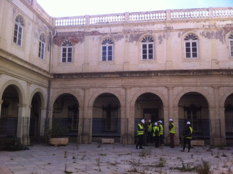 El Hospital Provincial hace 3 años durante la visita de Amigos de la Alcazabas