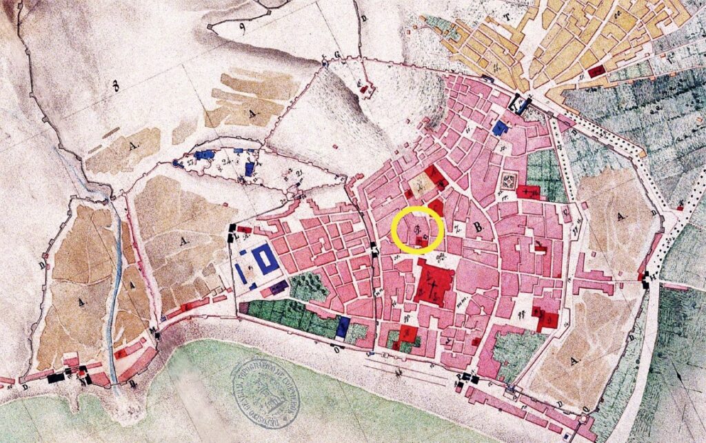 Las Puras. Plano de Juan Mata Prats 1852